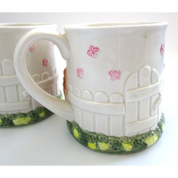 Fitz & Floyd Pig & Chicken Mugs (2) - Fitz & Floyd 1987 Bacon Eggs Pig Chick VTG - Picture 5 of 16